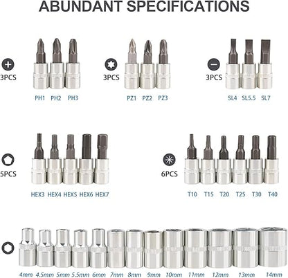 Set di attrezzi multifunzione 46 pezzi