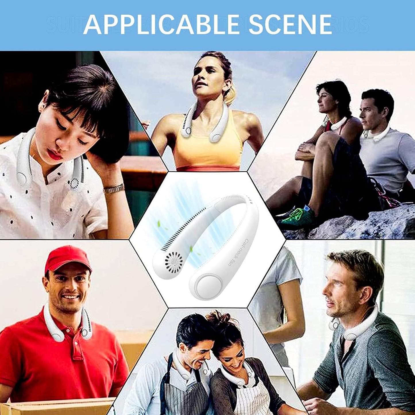 Ventilatore portatile da collo