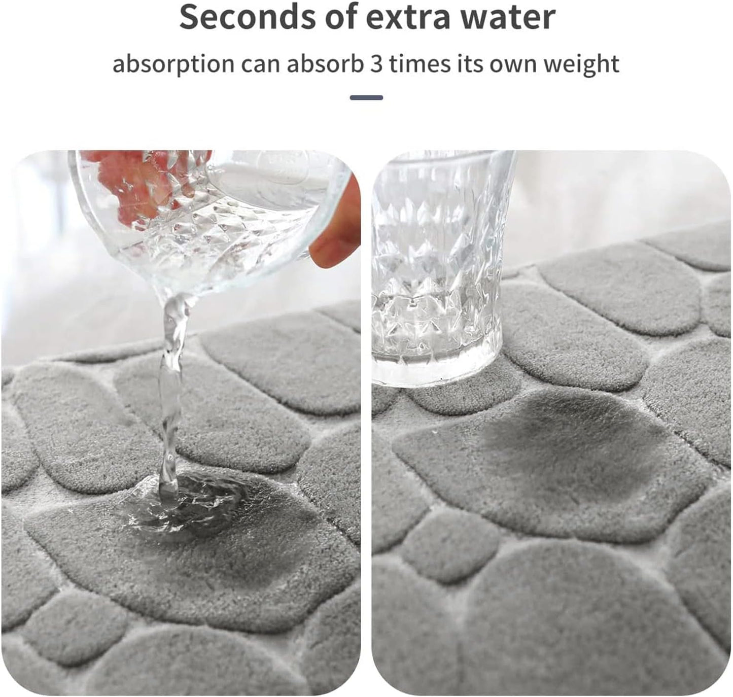 Tappetino da bagno assorbente antiscivolo