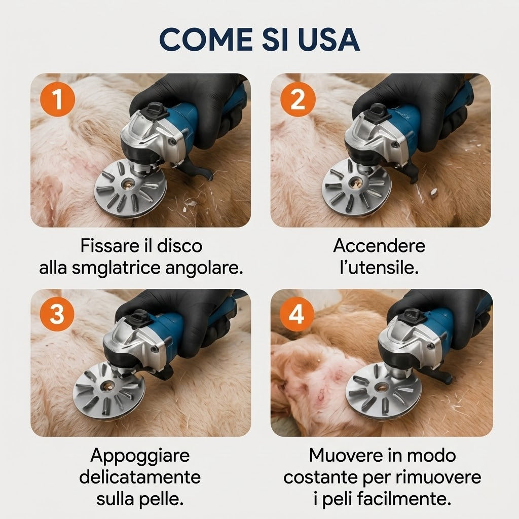Disco Depilatore Professionale per Macellazione