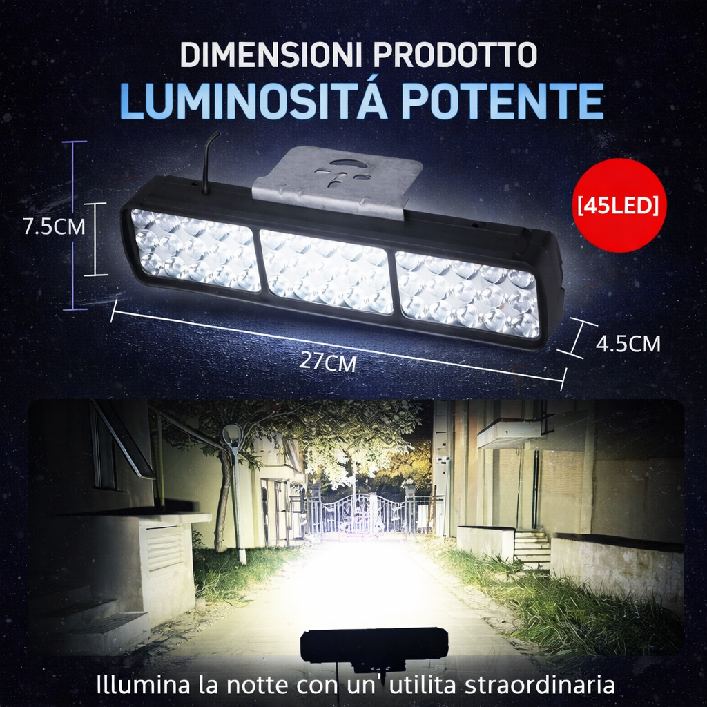 Faretto fendinebbia a 45 LED