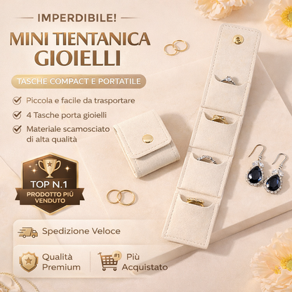 Borsa con chiusura a scatto per gioielli