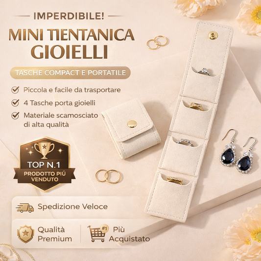 Borsa con chiusura a scatto per gioielli