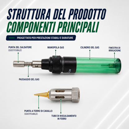 Saldatore a gas multifunzione