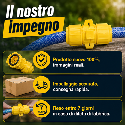 Connettore Rapido di Riparazione per Tubo da Giardino