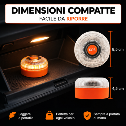 Luce di Emergenza Magnetica V16 USB Ricaricabile