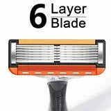 Lametta da barba a sei strati per uomo