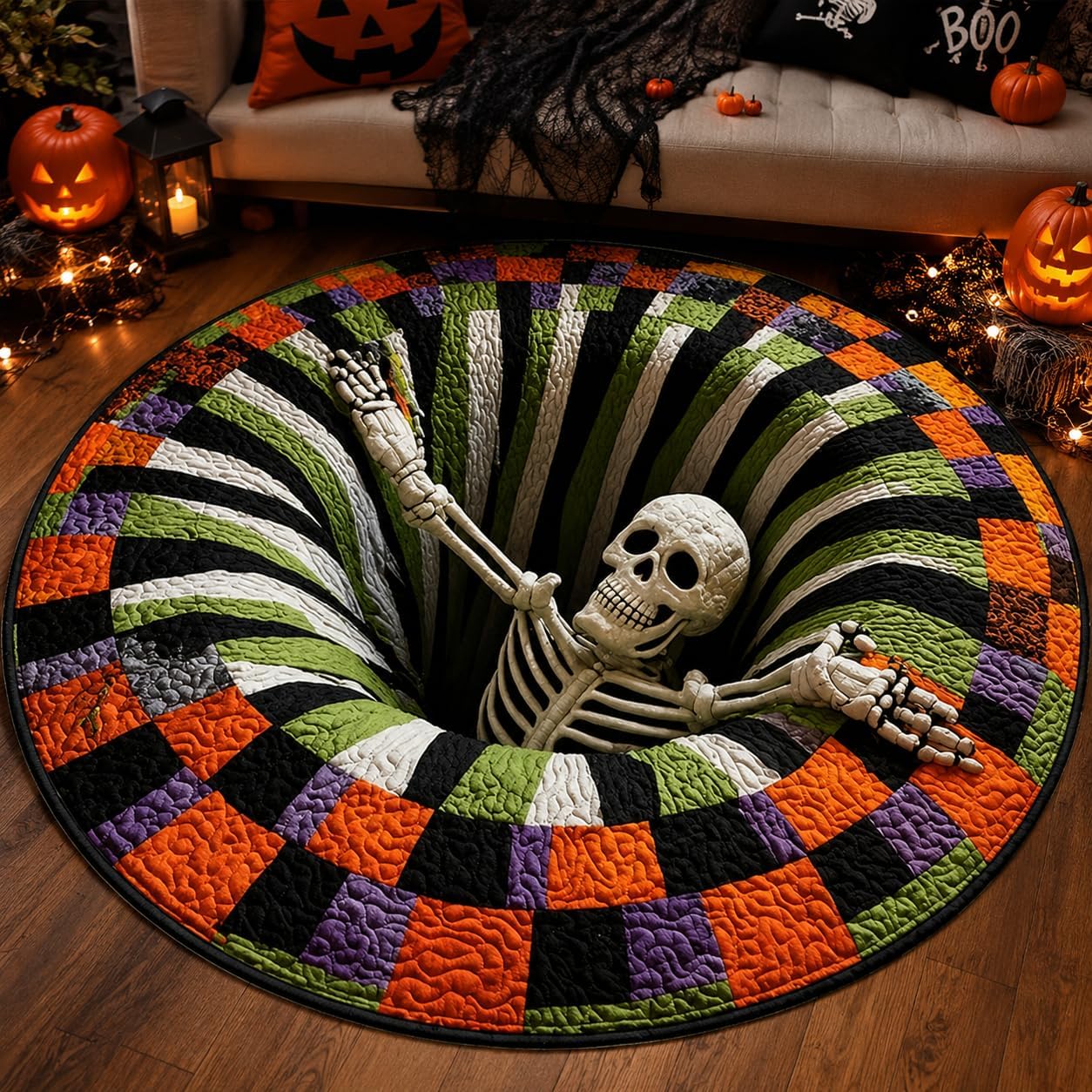 Offerta Esclusiva | Tappeto 3D Halloween con Scheletro