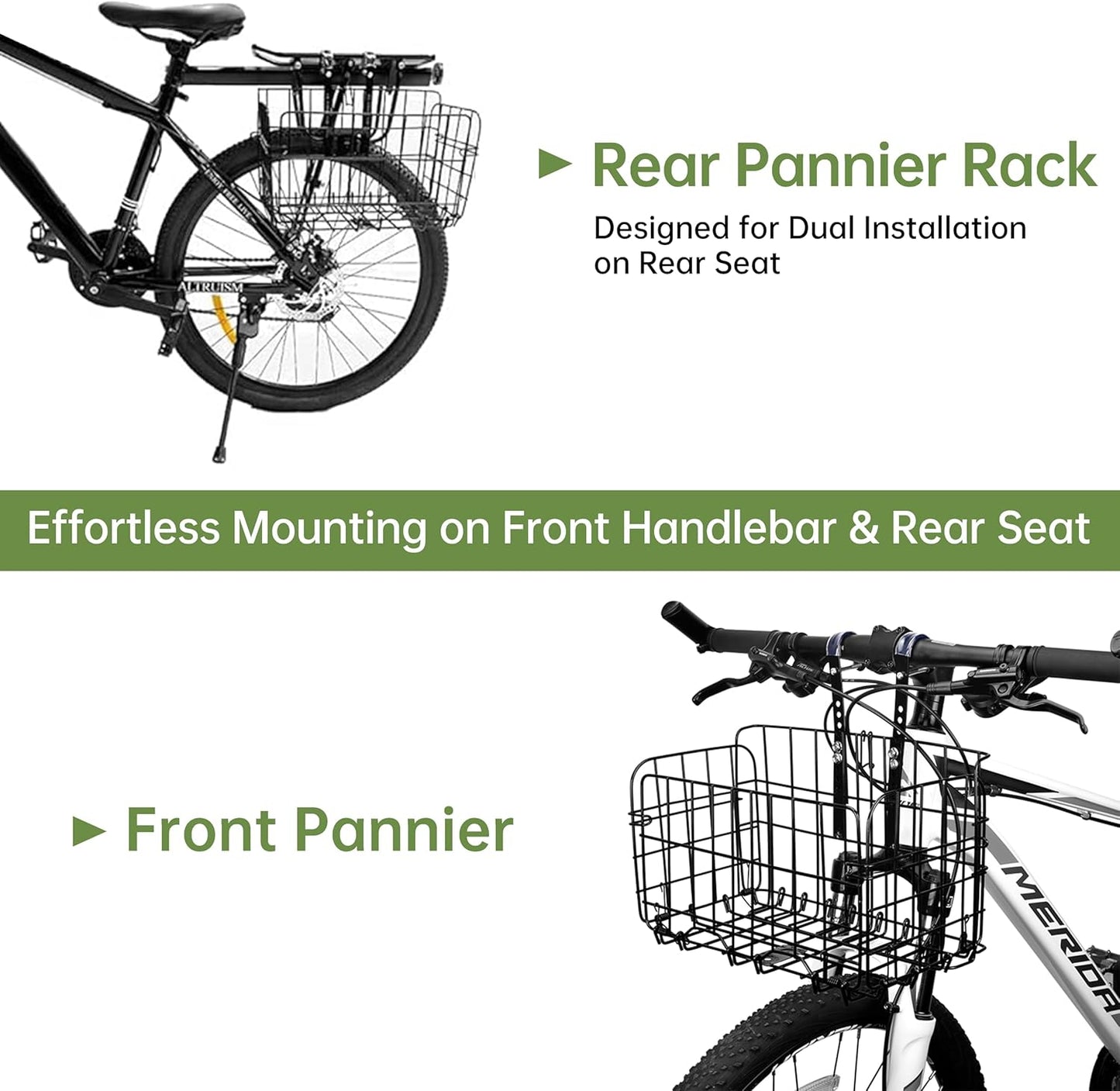 Cestino pieghevole per bicicletta