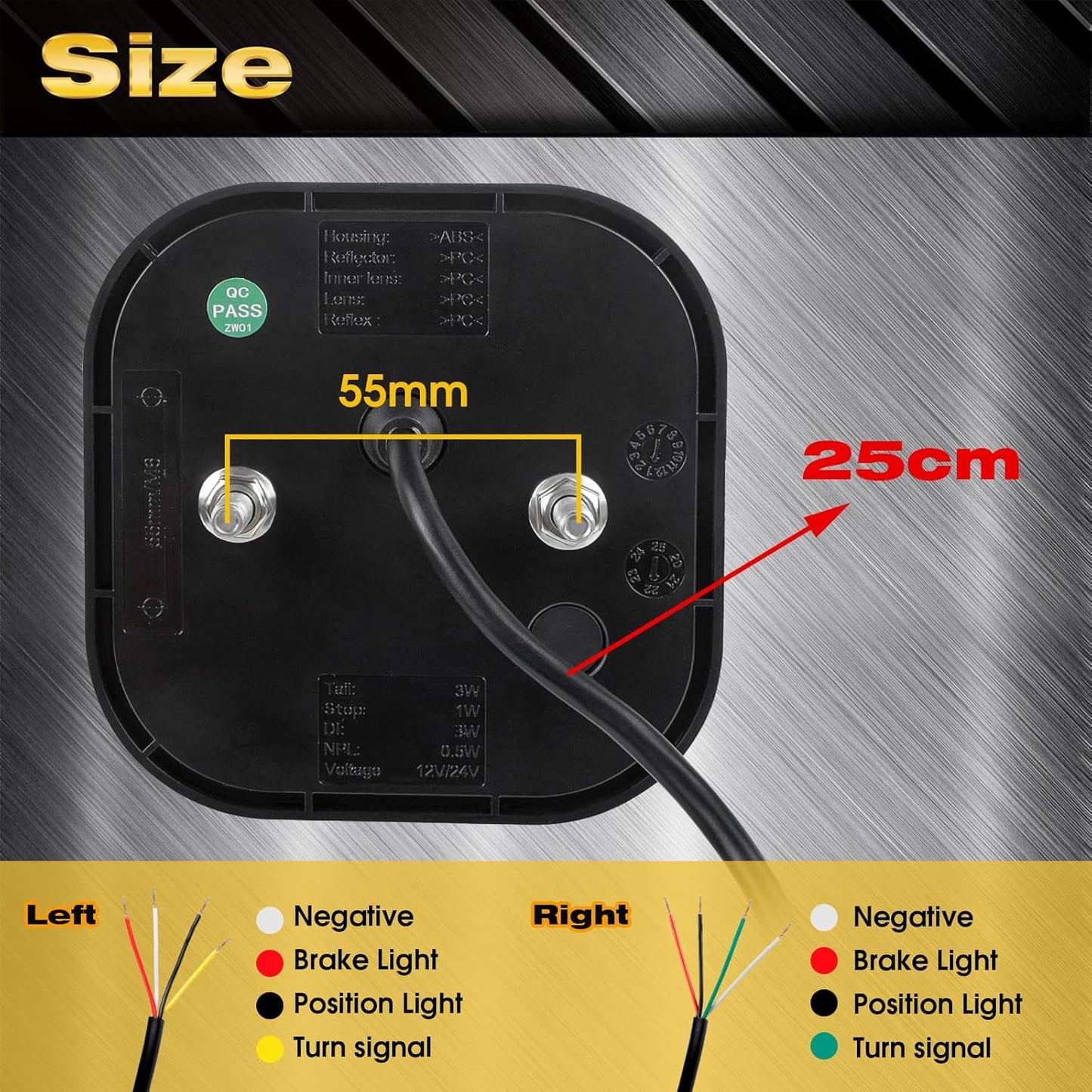 Luce LED per rimorchio senza fili