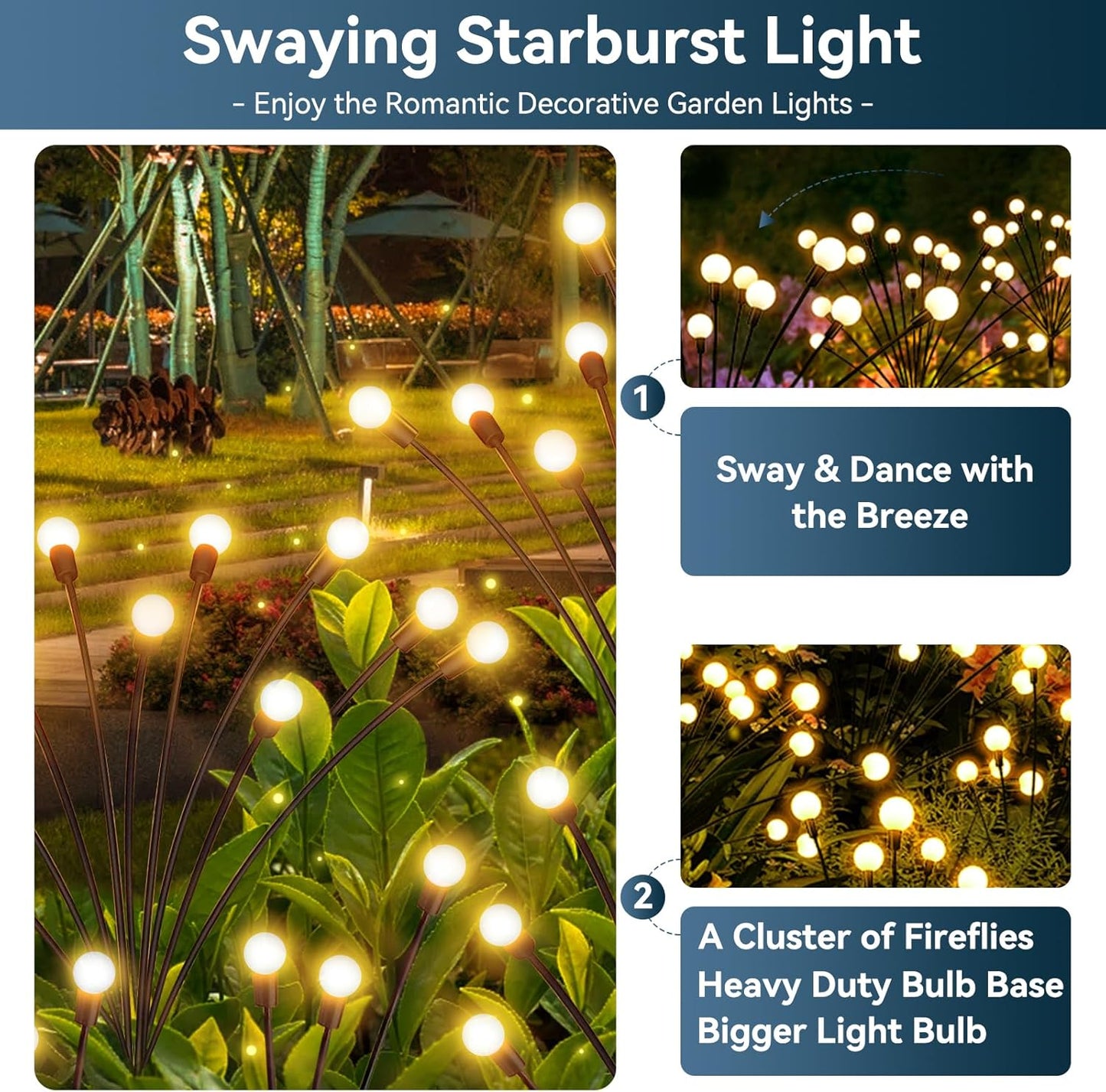 Luce lucciola alimentata ad energia solare