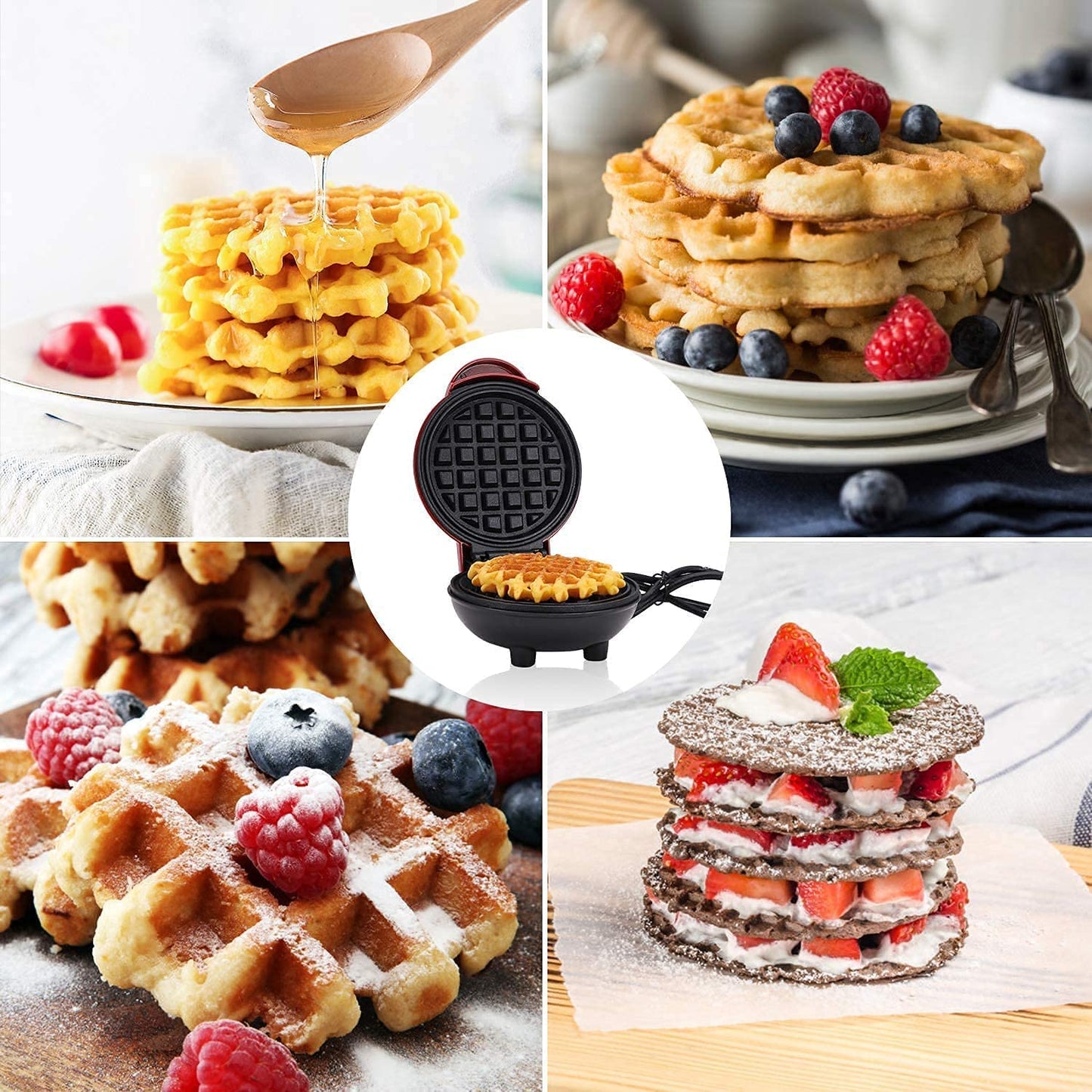 Mini Waffle Maker Classica Antiaderente