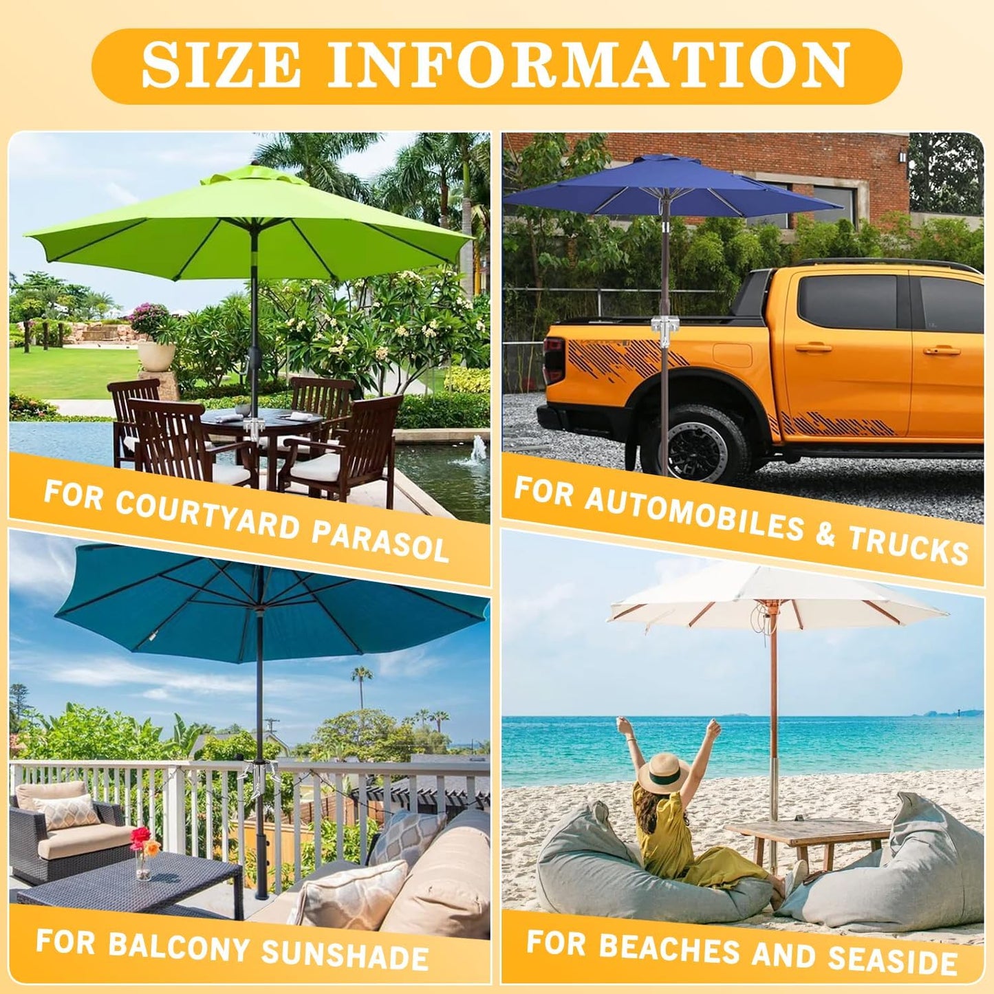 Supporto Fisso per Grande Ombrellone