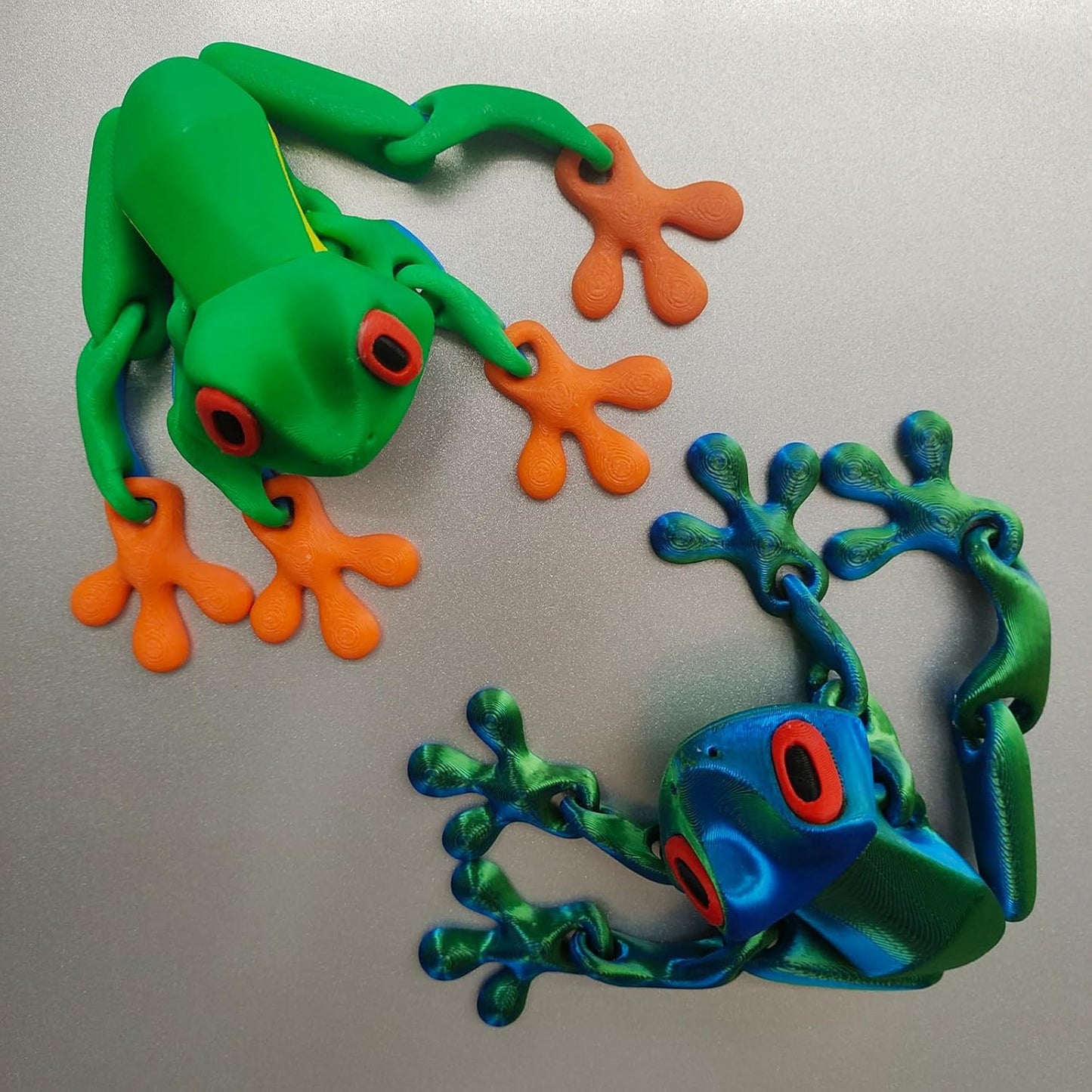 Set di 4 Rane Articolate Stampate in 3D ⭐