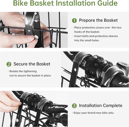 Cestino pieghevole per bicicletta