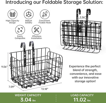Cestino pieghevole per bicicletta