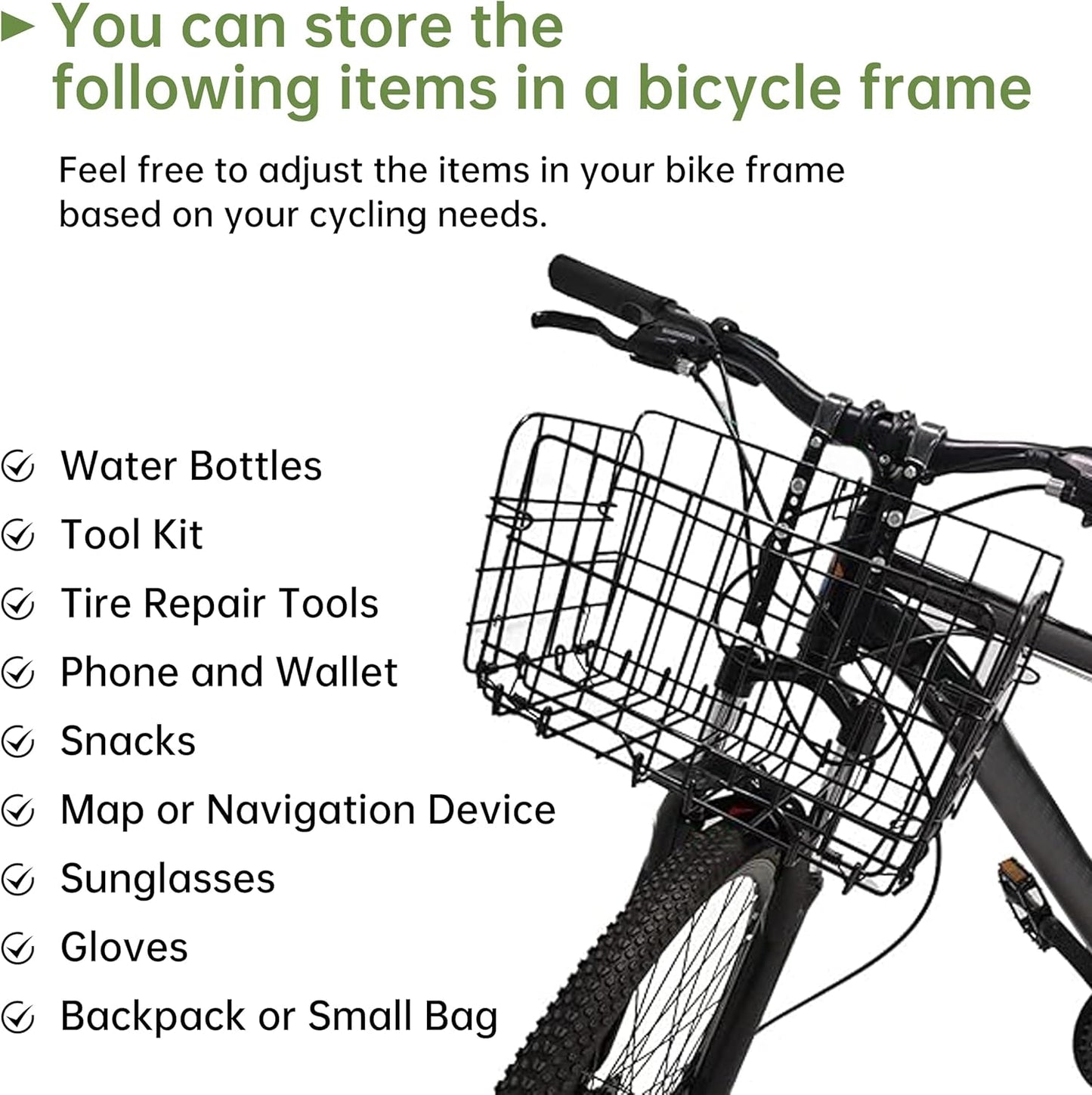 Cestino pieghevole per bicicletta