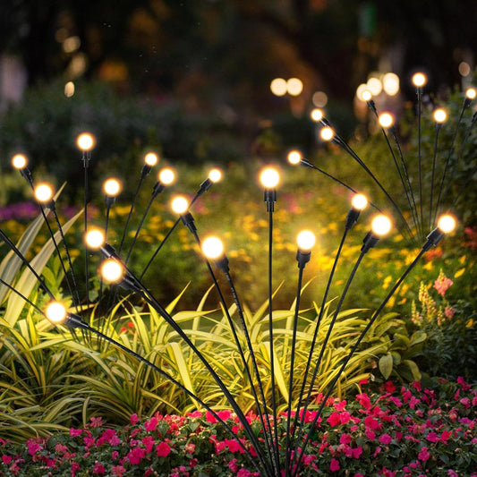 Luce da giardino a forma di lucciola alimentata a energia solare
