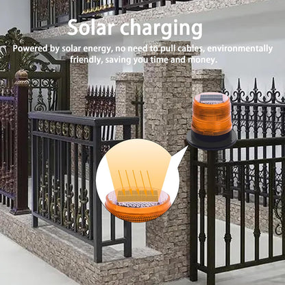 Luce di avvertimento magnetica solare