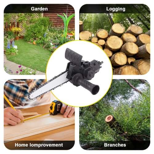 Testa di conversione trapano elettrico in motosega da 6 pollici