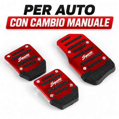 Kit Copri Pedali Auto Antiscivolo Universali R-Sports 🔴