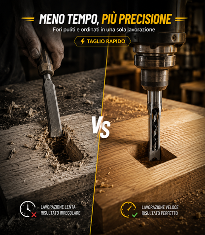 Set Punte Per Mortasatrice Legno