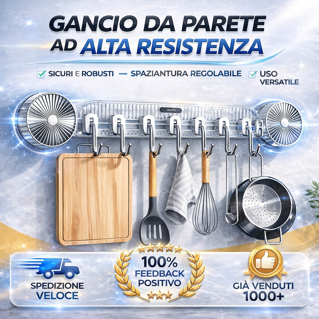 ✅ Senza Forare! Gancio da Parete ad Alta Resistenza