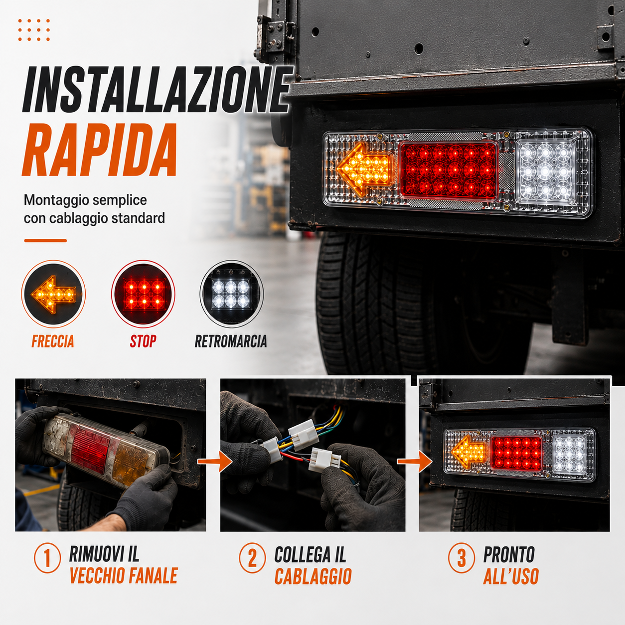 Fanale posteriore LED multi-veicolo universale 🔥