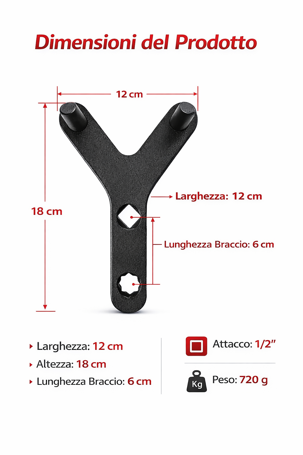 Strumento per smontaggio braccio e giunto auto