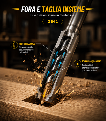 Set Punte Per Mortasatrice Legno