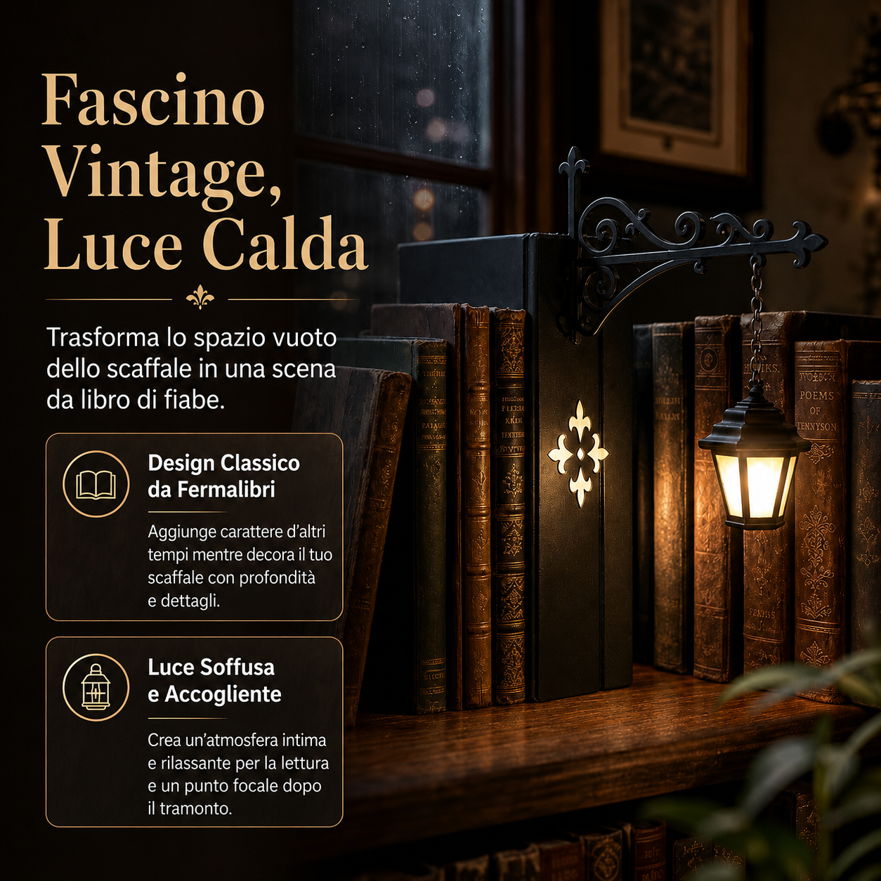 Lampada Decorativa per Libreria 📚