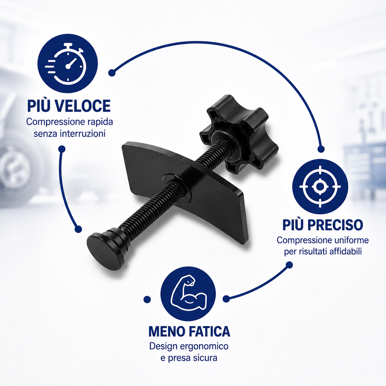 Compressore a farfalla per pistone pinza freno – cambio pastiglie freno