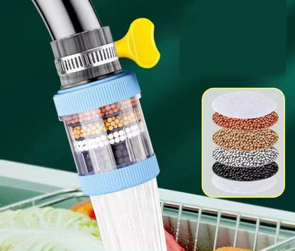 Rubinetto con filtro per l'acqua a 6 strati