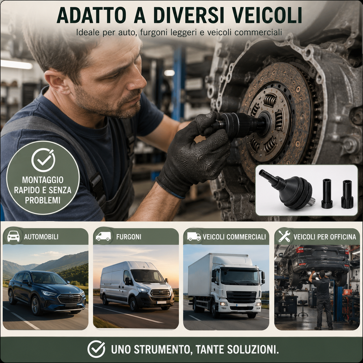 Kit Centraggio Frizione Universale