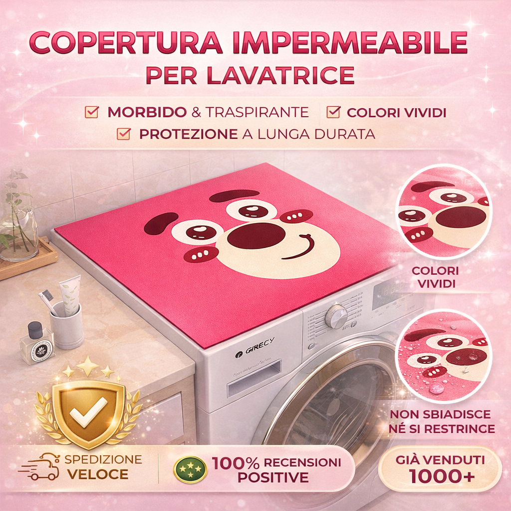 Copertura impermeabile per lavatrice
