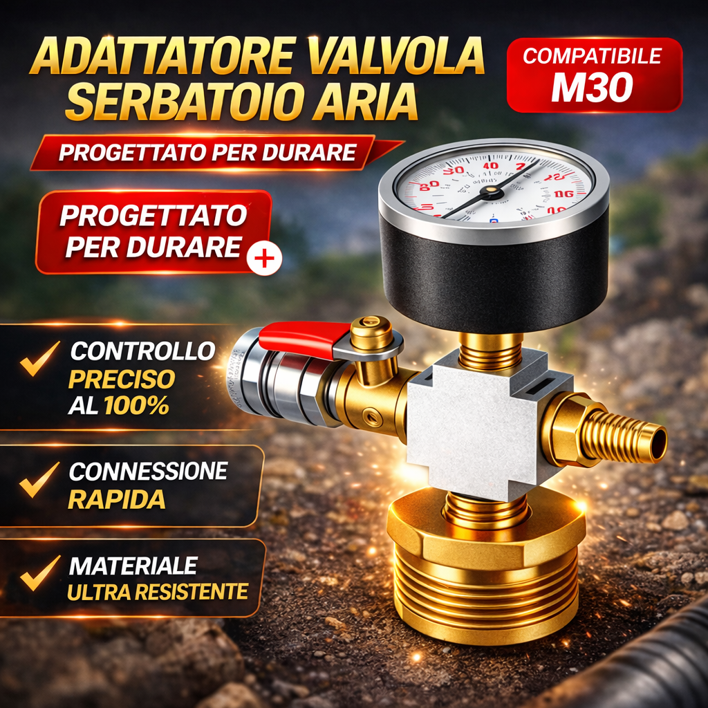 🔥Adattatore valvola serbatoio aria