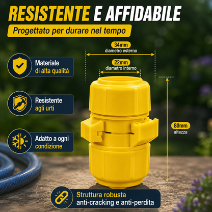 Connettore Rapido di Riparazione per Tubo da Giardino
