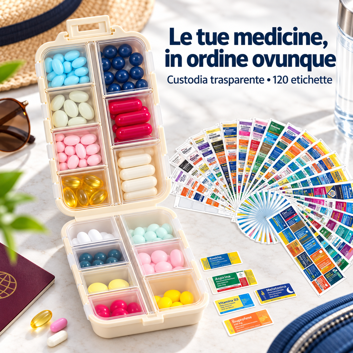 Portapillole da Viaggio Organizer 💊