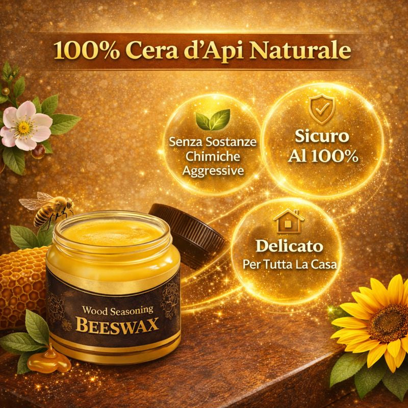 Cera d’api per la manutenzione del legno