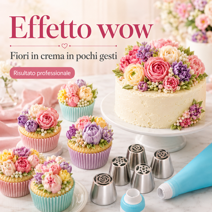 Crea fiori di crema in un gesto, anche se sei alle prime armi