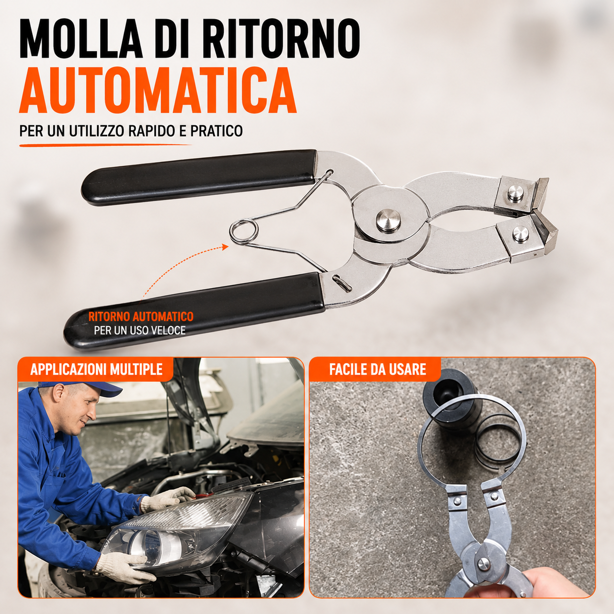 Pinza per Fasce Elastiche del Pistone