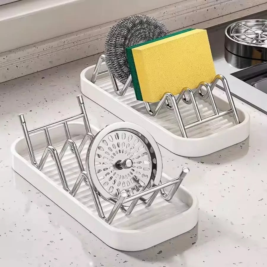 Porta Sapone Drenante in Acciaio Inox a Forma di W