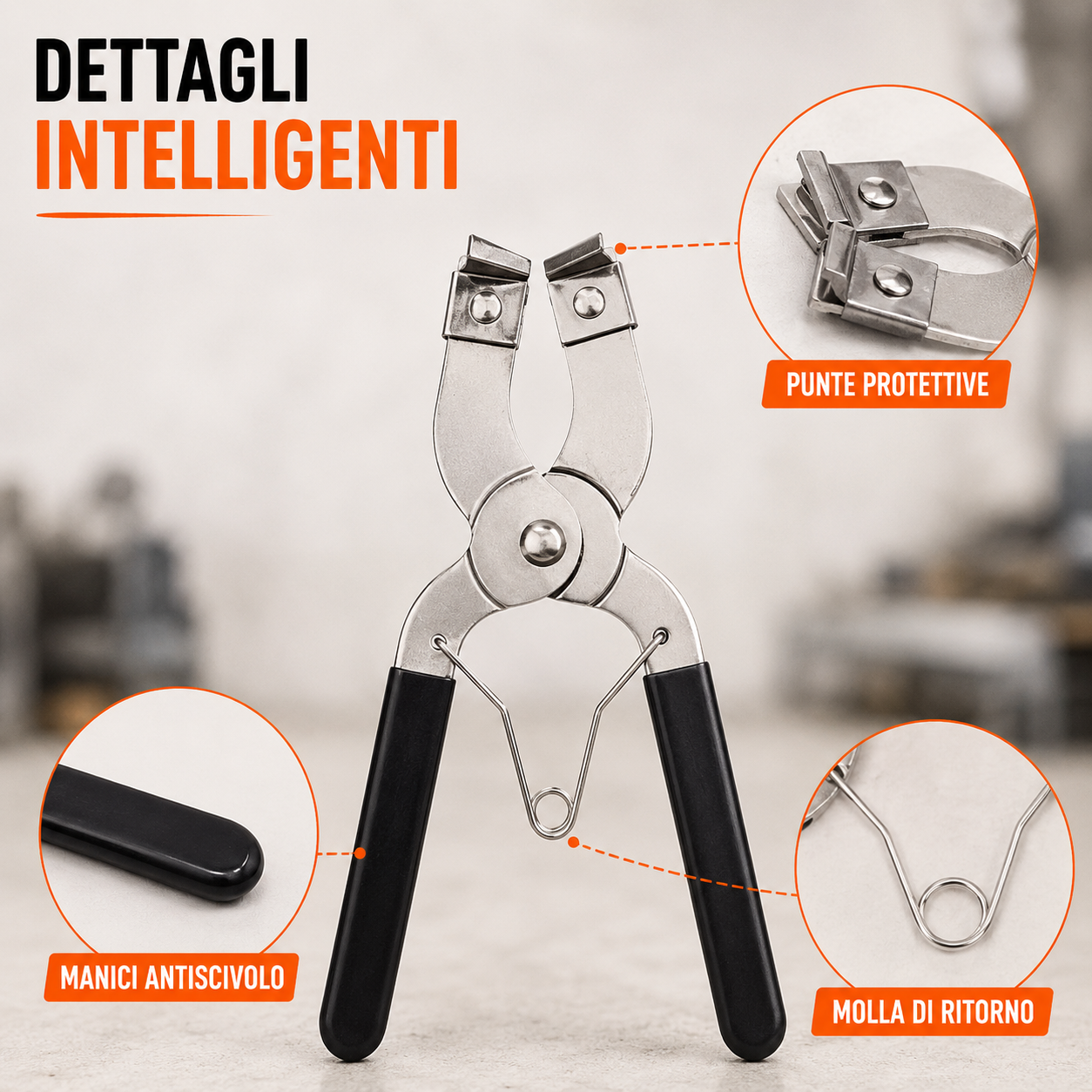 Pinza per Fasce Elastiche del Pistone