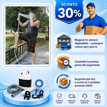 Doccia da campeggio per esterni