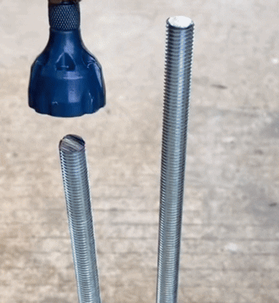 Punta smussatrice a 3 scanalature