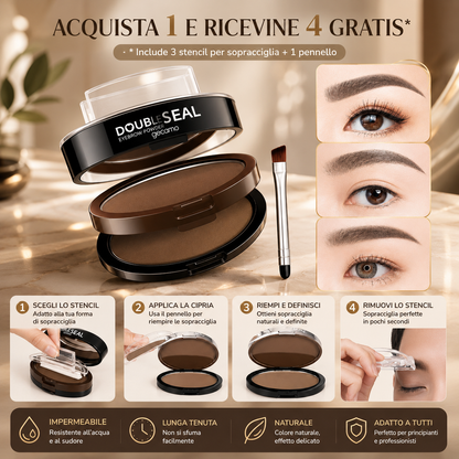Kit per sopracciglia con stencil ✨