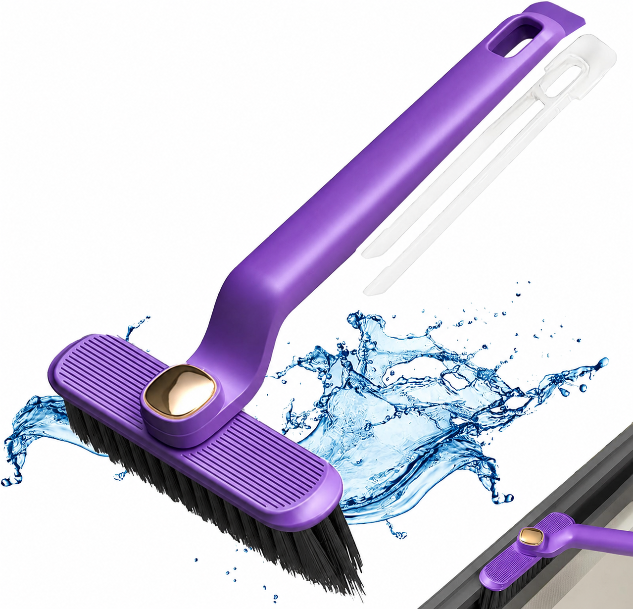 Spazzola V-Shape 3 in 1 per Fughe, Angoli e Fessure Difficili da Pulire