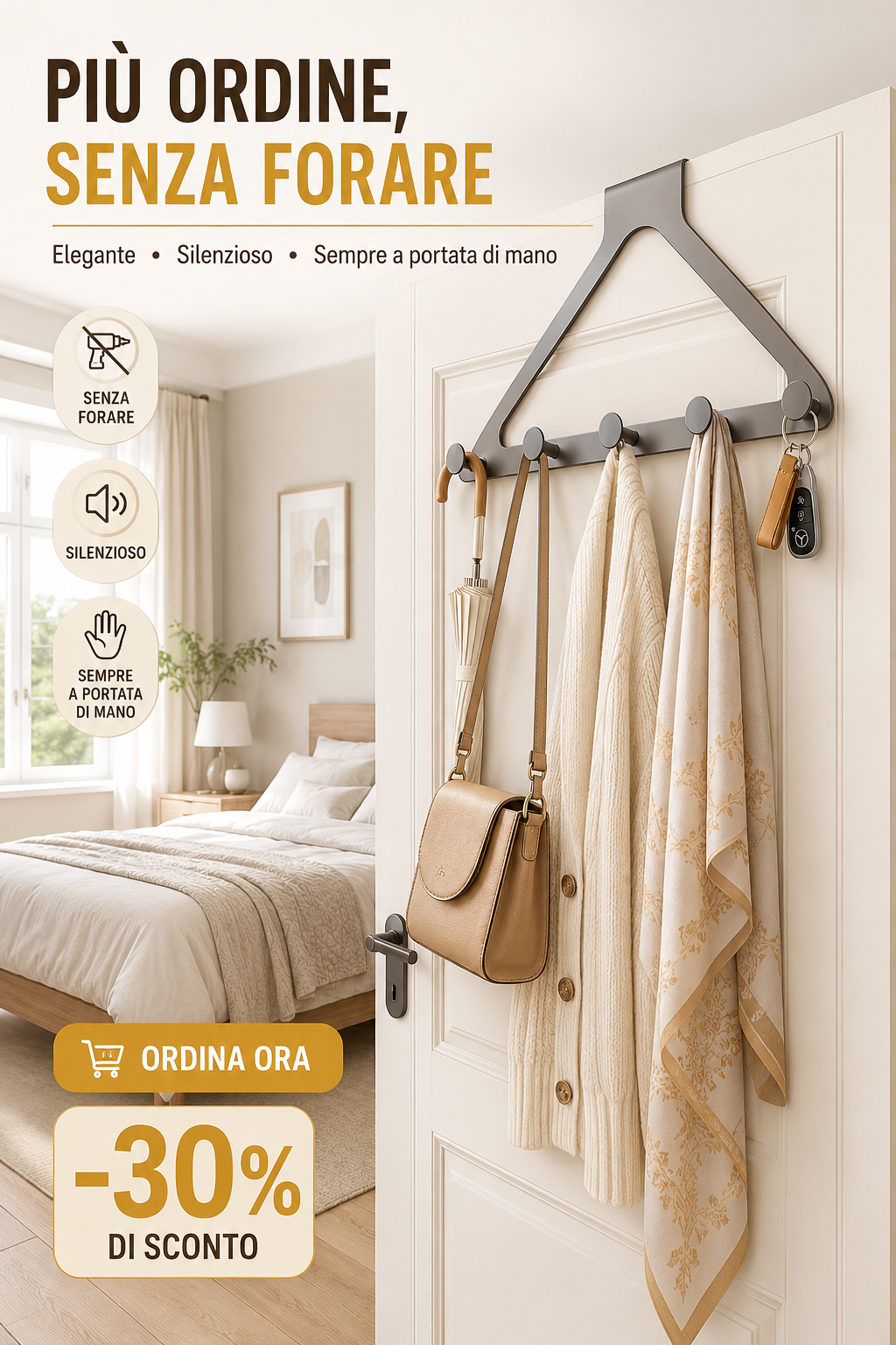 Appendino Triangolare Sopra Porta Moderno