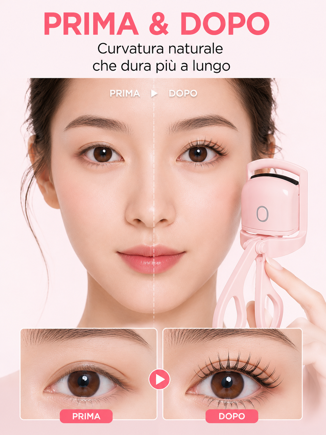 LashCurler Pro: Piegaciglia Riscaldato con Tecnologia Anti-Scottatura 👁️