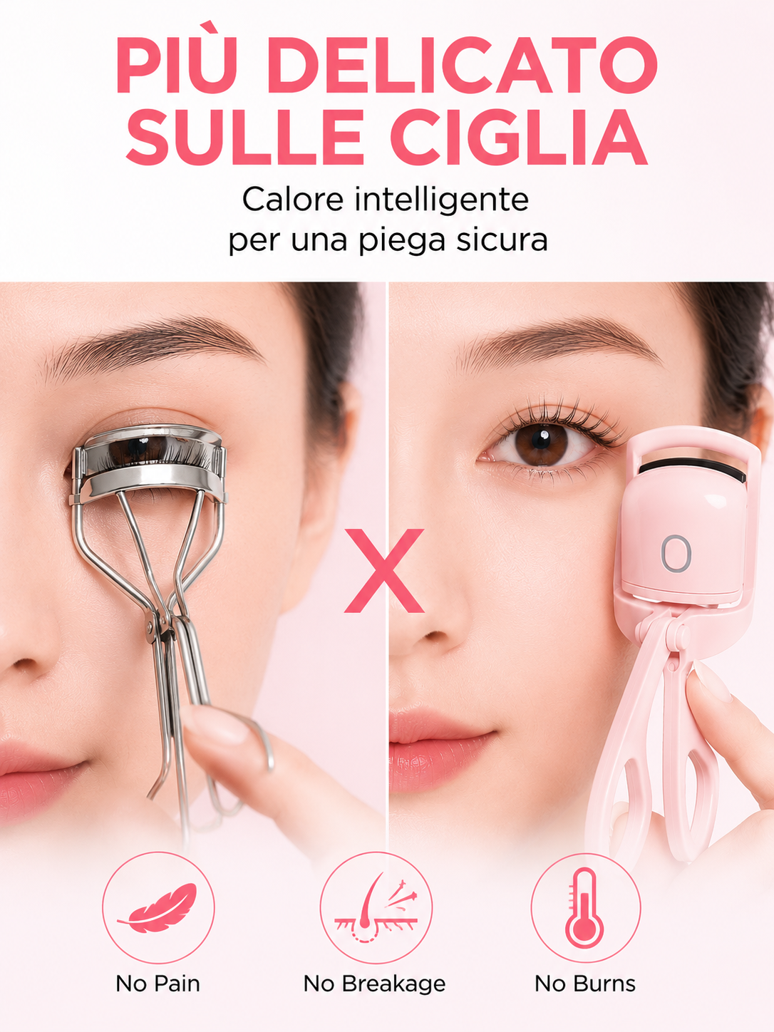 LashCurler Pro: Piegaciglia Riscaldato con Tecnologia Anti-Scottatura 👁️